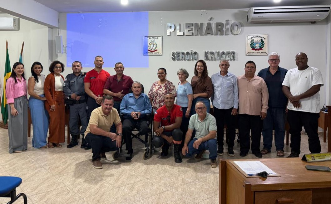 Imagem da notícia: Palestra na Câmara de Vila Pavão promove orientações sobre segurança à população
